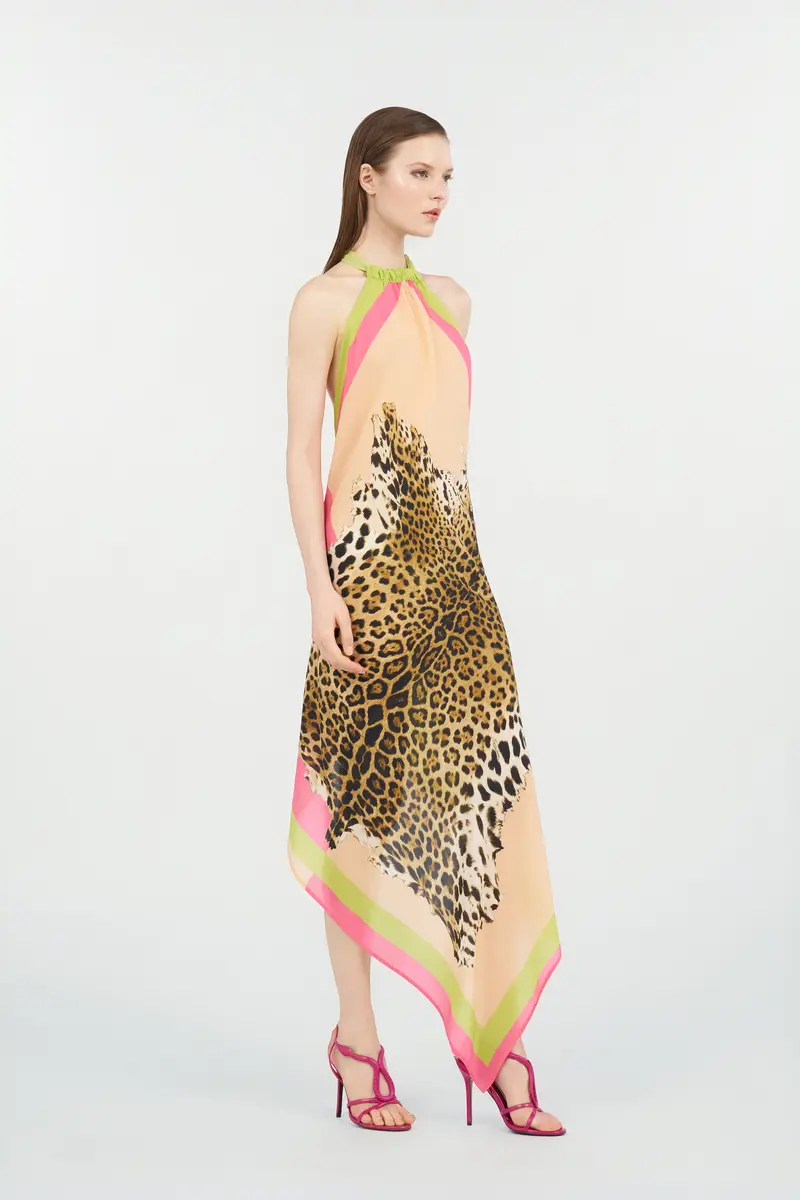 Roberto Cavalli Cavalli Pop Print Silk Dress | Thumbnail 2 Roberto Cavalli Cavalli Pop Print Silk Dress | Thumbnail 2
