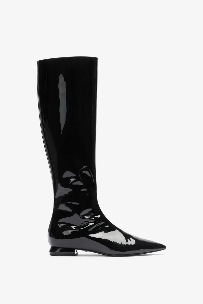 Roberto Cavalli Black Patent Leather Boots | Thumbnail 2 Roberto Cavalli Black Patent Leather Boots | Thumbnail 2