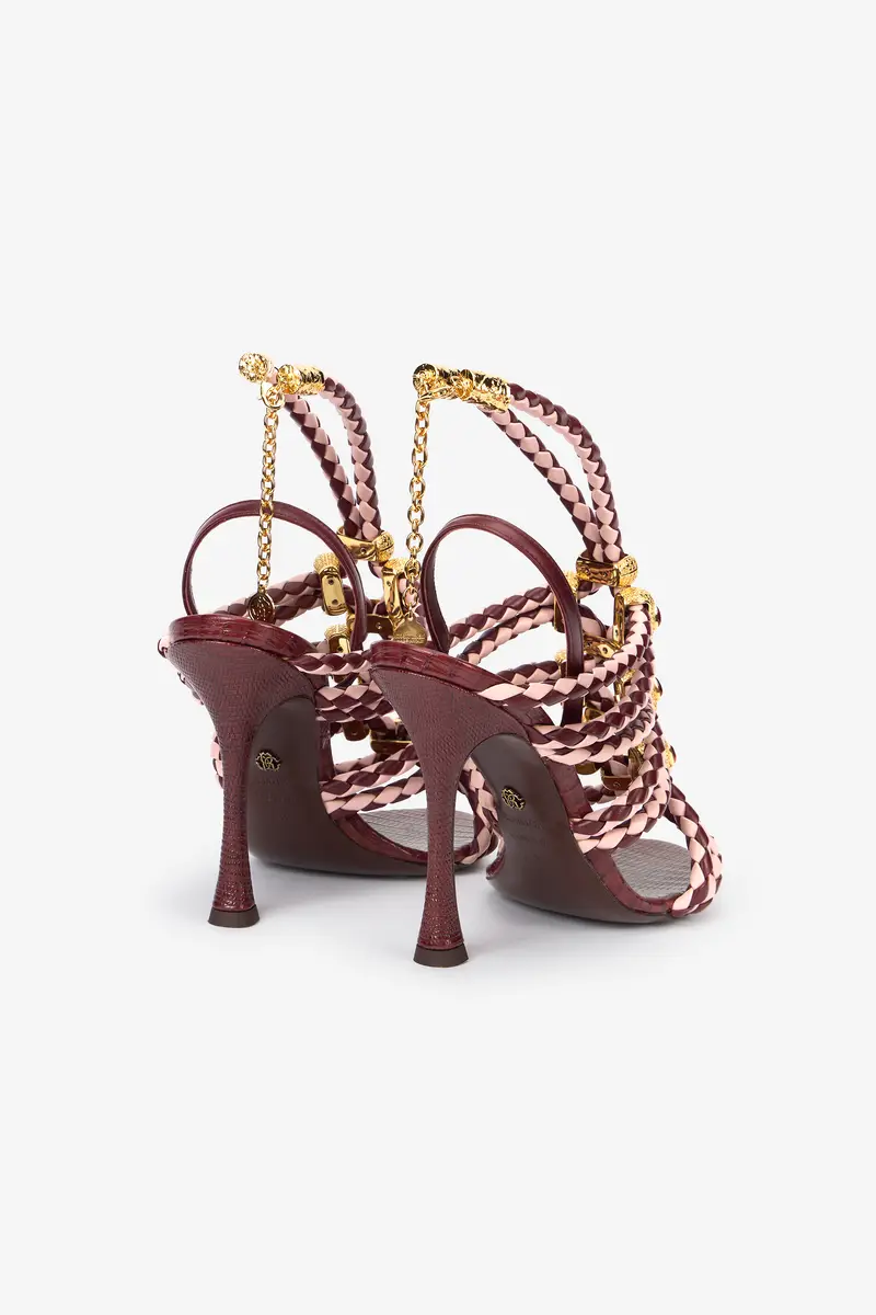 Roberto Cavalli Red And White Sandals With Jewel Details | Thumbnail 3