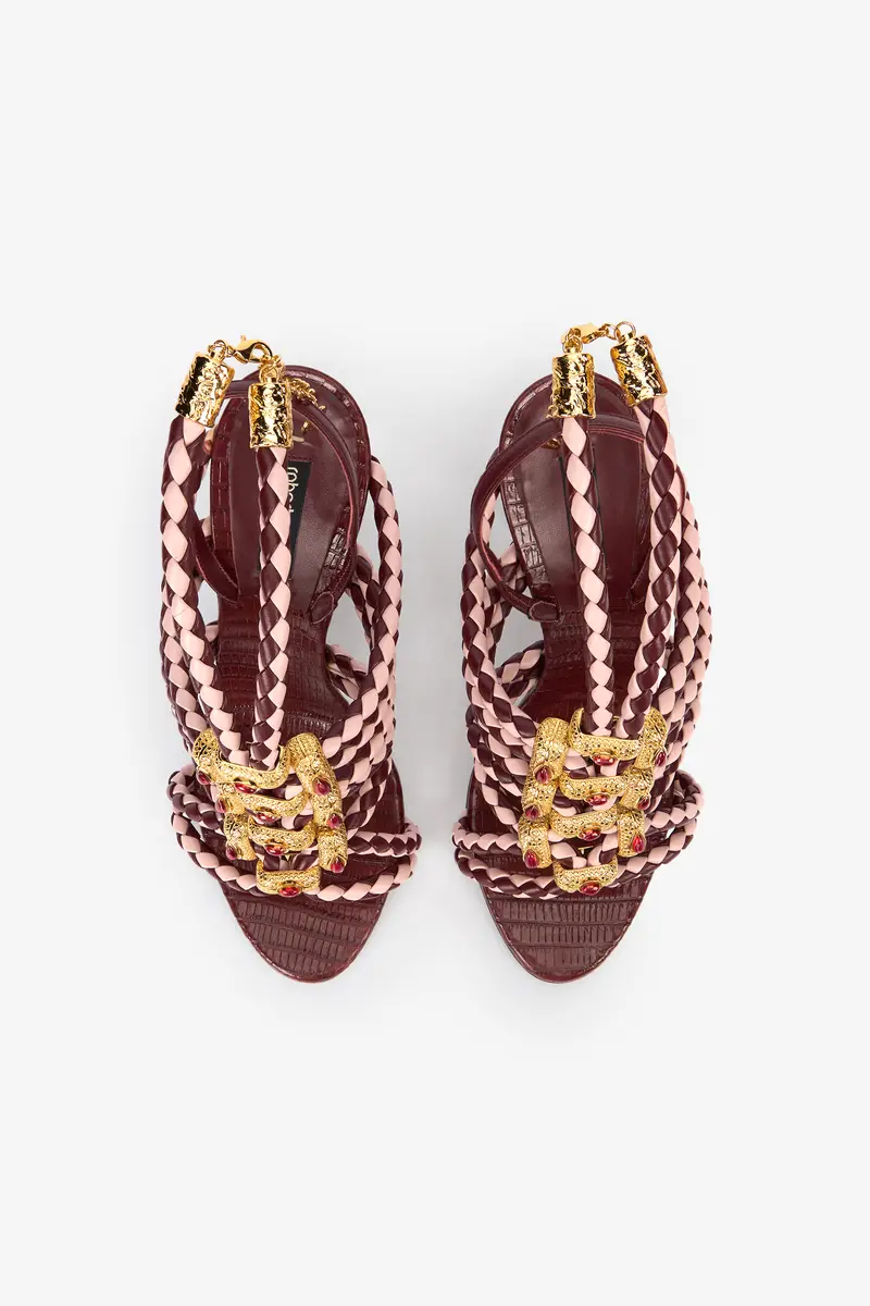 Roberto Cavalli Red And White Sandals With Jewel Details | Thumbnail 5