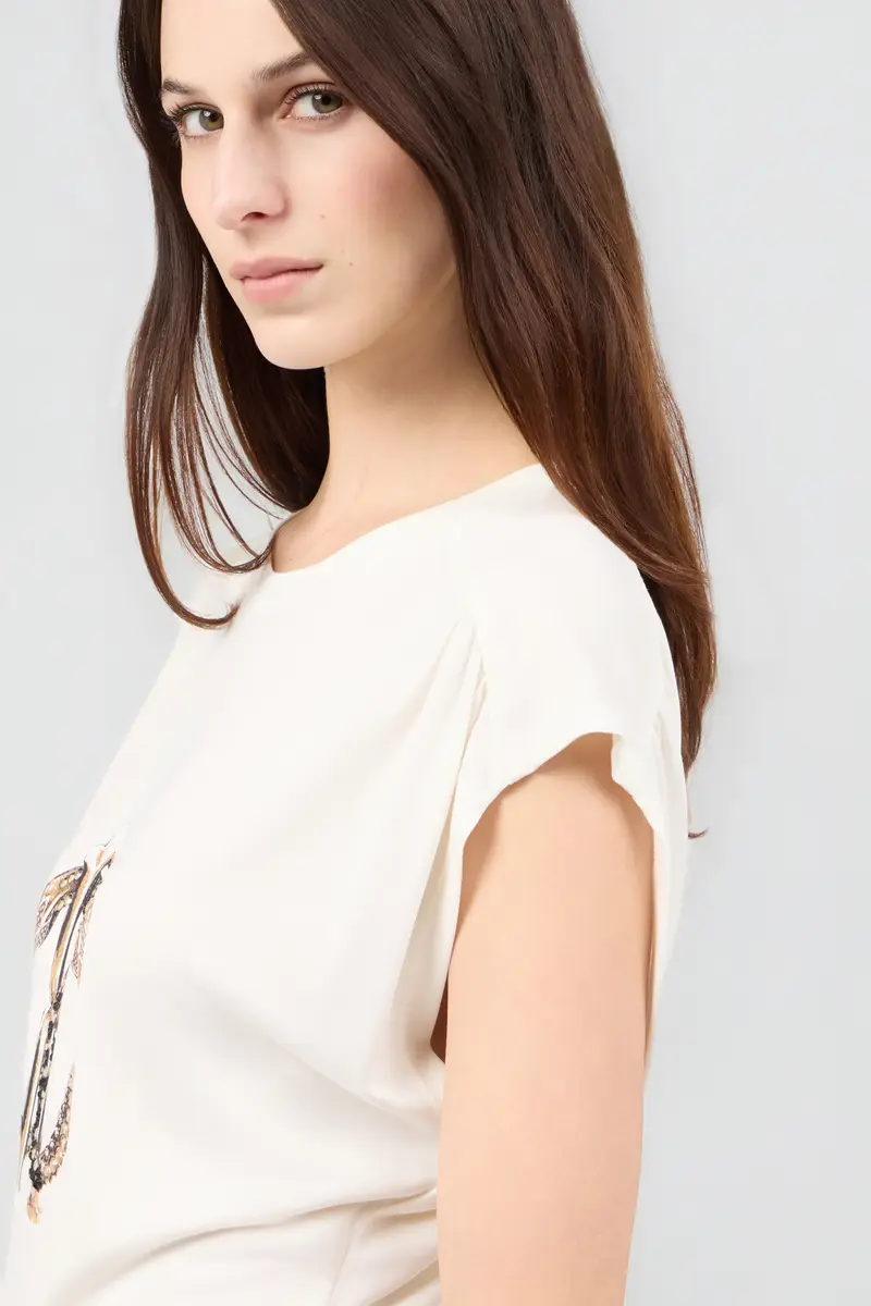 Roberto Cavalli Ivory T-Shirt | Thumbnail 5