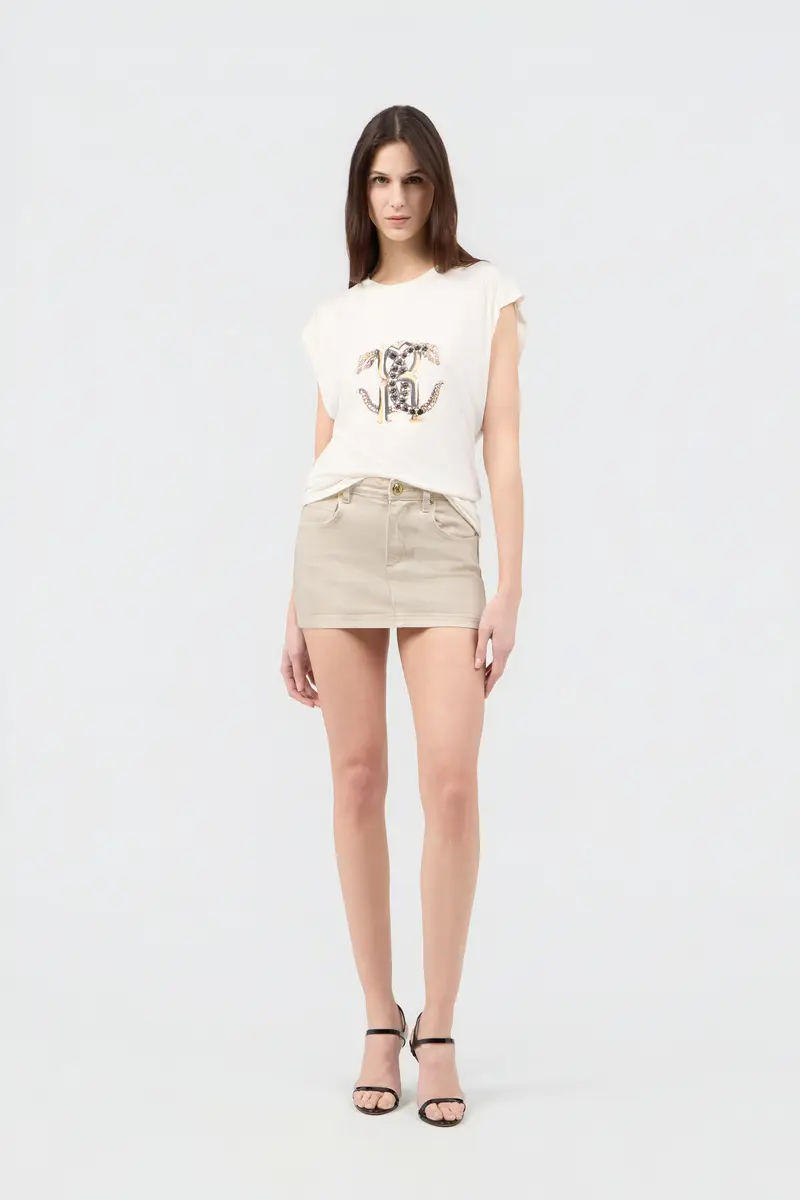 Roberto Cavalli Ivory T-Shirt | Thumbnail 6
