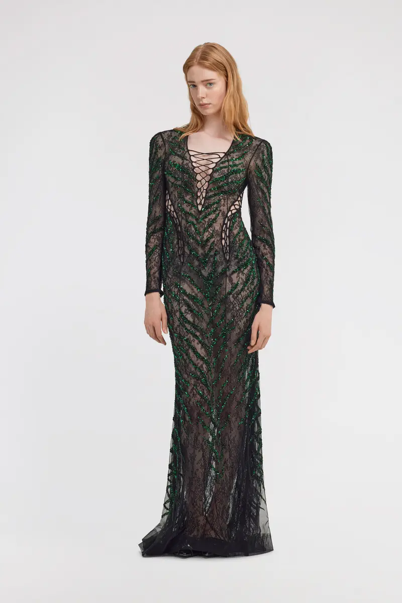 Roberto Cavalli Lace Maxi Dress | Thumbnail 2