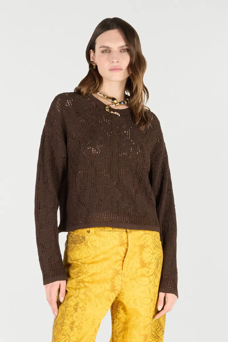 Roberto Cavalli Crochet Effect Sweater | Thumbnail 2