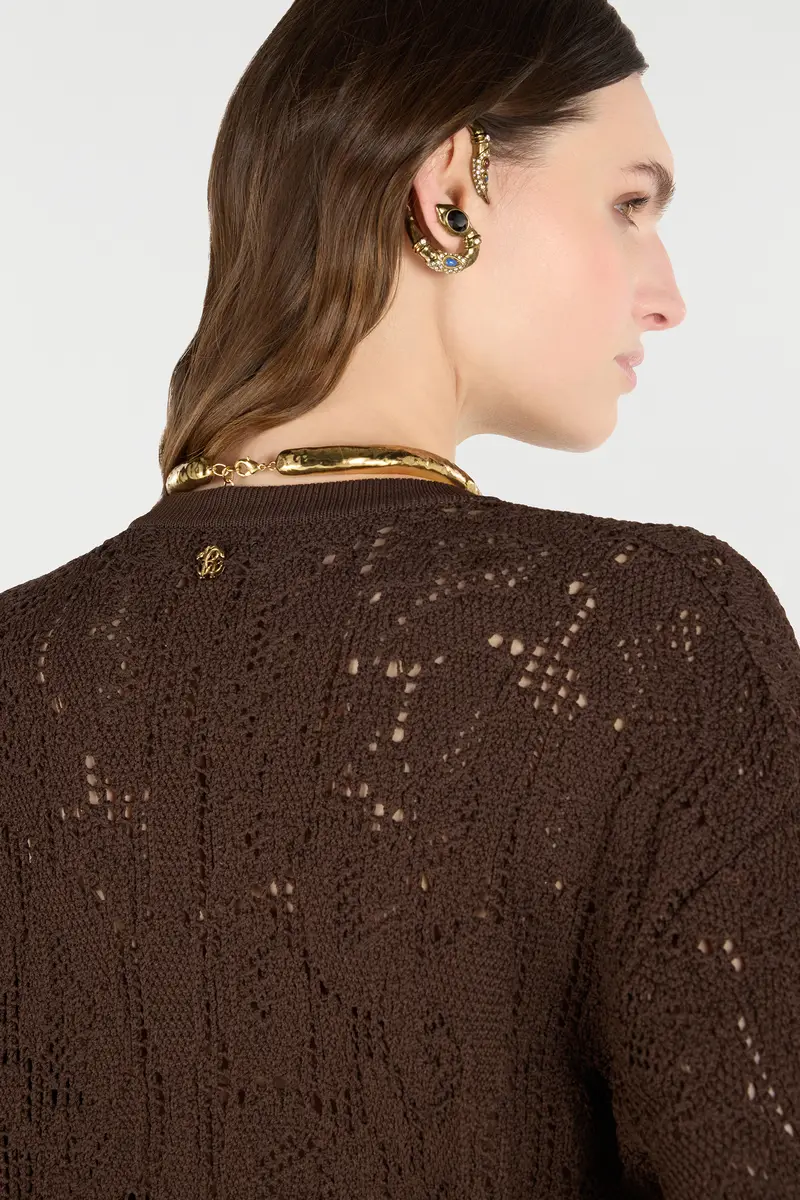 Roberto Cavalli Crochet Effect Sweater | Thumbnail 5