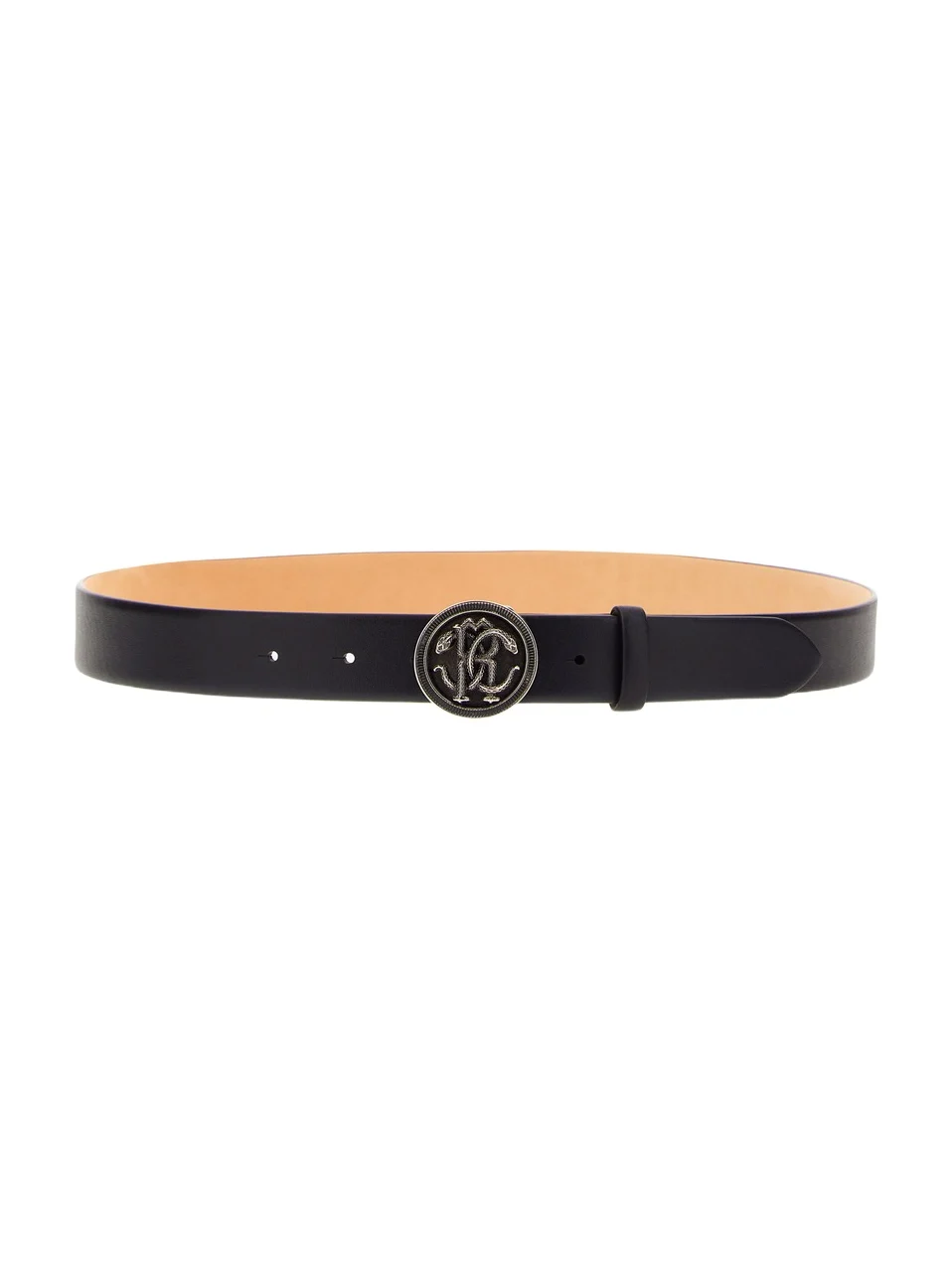 Leather Belt with Logo RC Buckle Leather Belt with Logo RC Buckle