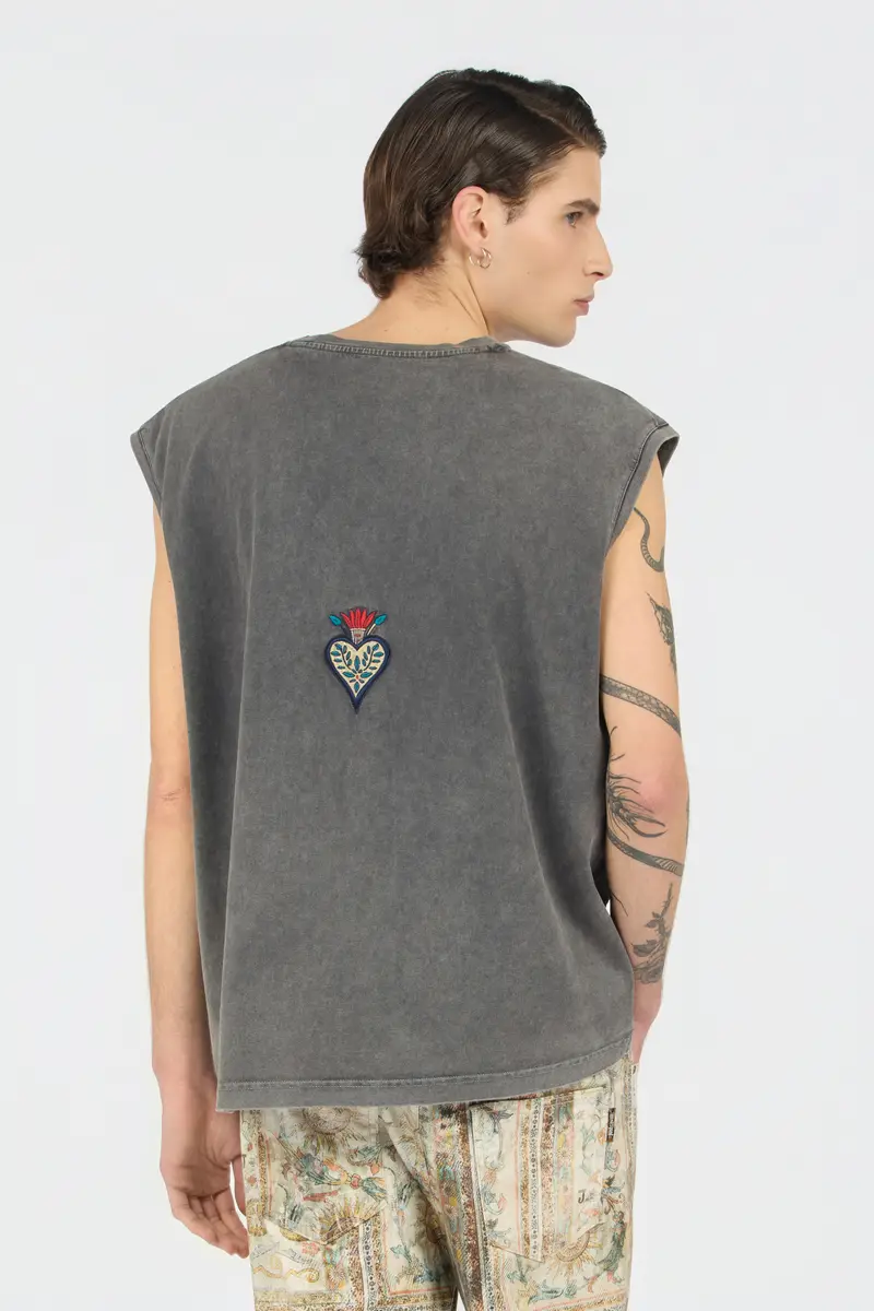 Roberto Cavalli Grey T-shirt With Logo | Thumbnail 3