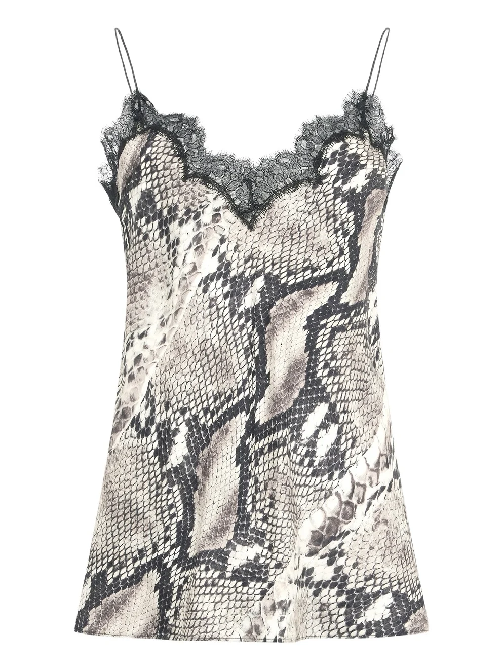 Silk Top With Python Print