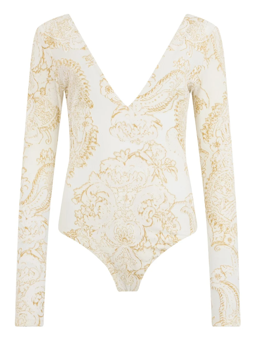 Ornamental White Print Top Ornamental White Print Top