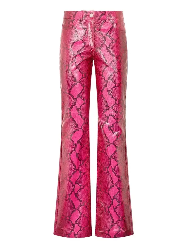 Shiny Python-Print Pants