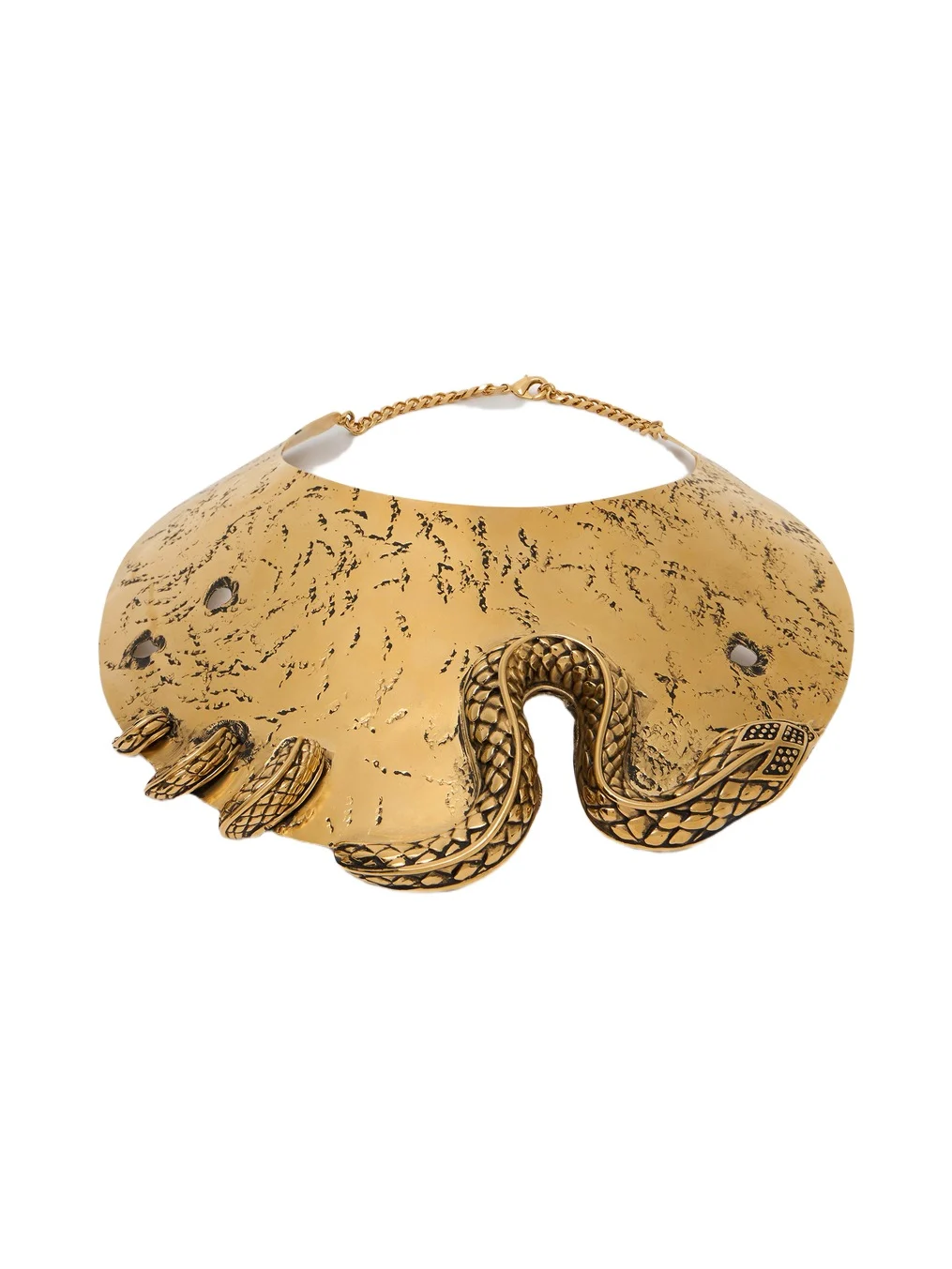 Antique Gold Choker Necklace with Snake Antique Gold Choker Necklace with Snake