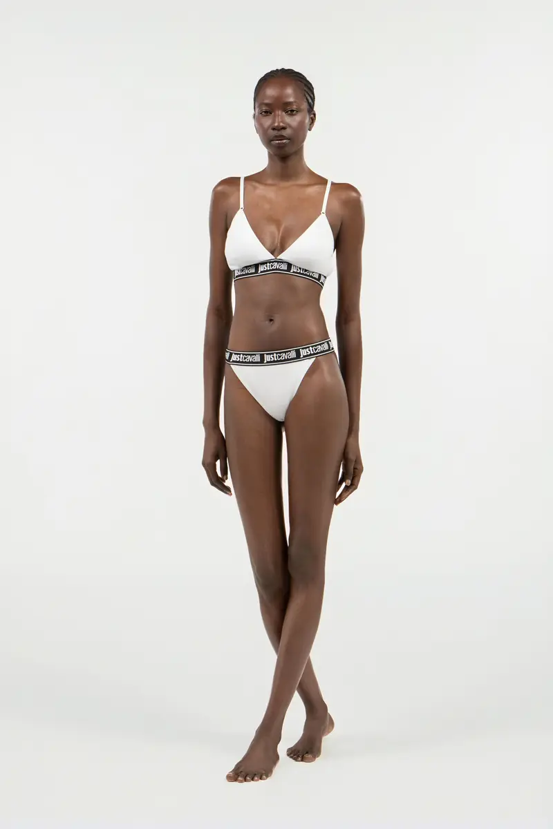 Roberto Cavalli Two-Pack White Cotton Panties With Logo Waistband | Thumbnail 5 Roberto Cavalli Two-Pack White Cotton Panties With Logo Waistband | Thumbnail 5