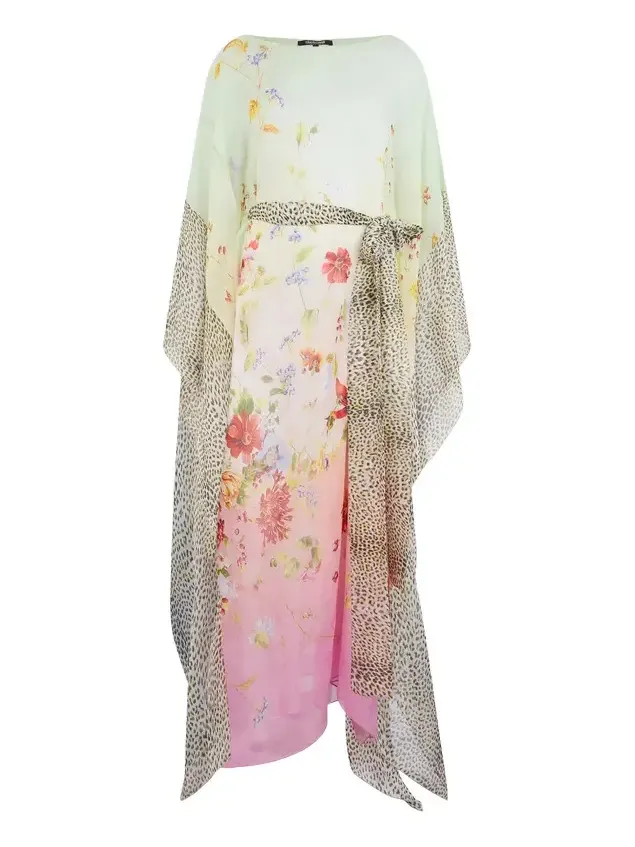 Miami Flowers Silk Kaftan Miami Flowers Silk Kaftan