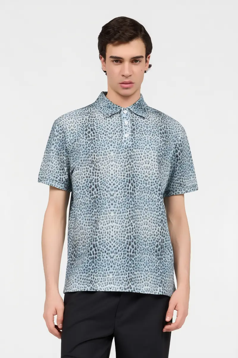 Roberto Cavalli Baby Jaguar Print Polo | Thumbnail 2 Roberto Cavalli Baby Jaguar Print Polo | Thumbnail 2