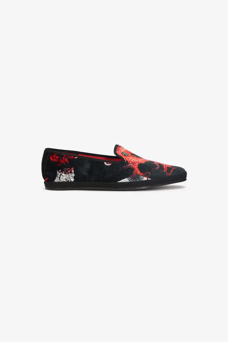 Roberto Cavalli Embroidered Velvet Loafers | Thumbnail 2
