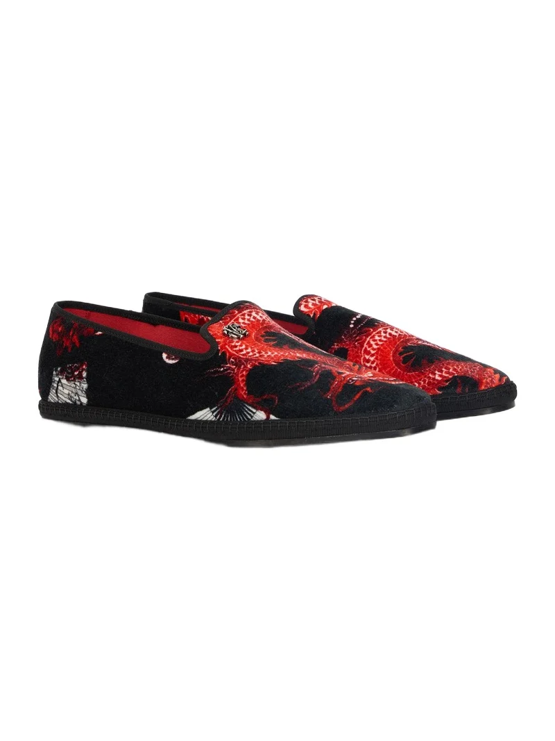 Embroidered Velvet Loafers Embroidered Velvet Loafers
