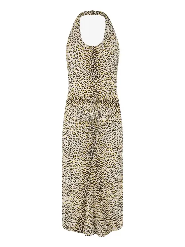 Pop Jaguar Print Midi Dress