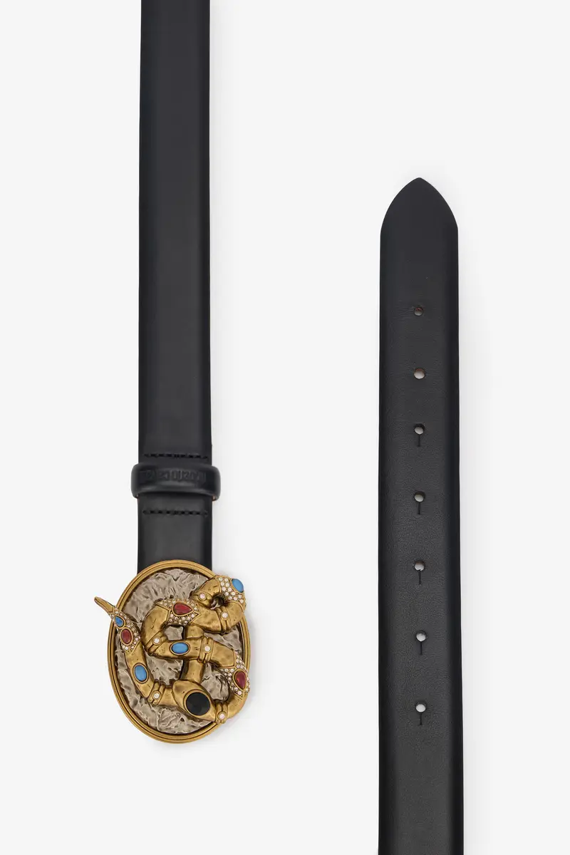 Roberto Cavalli Slim Belt With Snake Buckle | Thumbnail 2