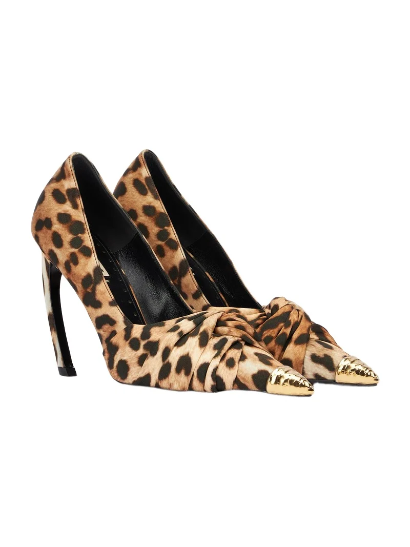 Le Pettegole Pump with Jaguar Skin print Le Pettegole Pump with Jaguar Skin print