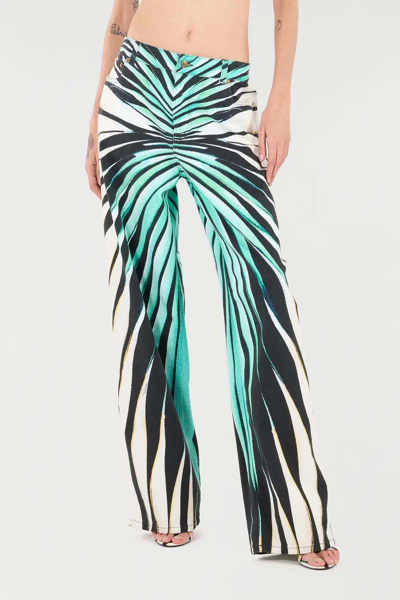 Roberto Cavalli Ray Of Sea Print Trousers | Thumbnail 2 Roberto Cavalli Ray Of Sea Print Trousers | Thumbnail 2