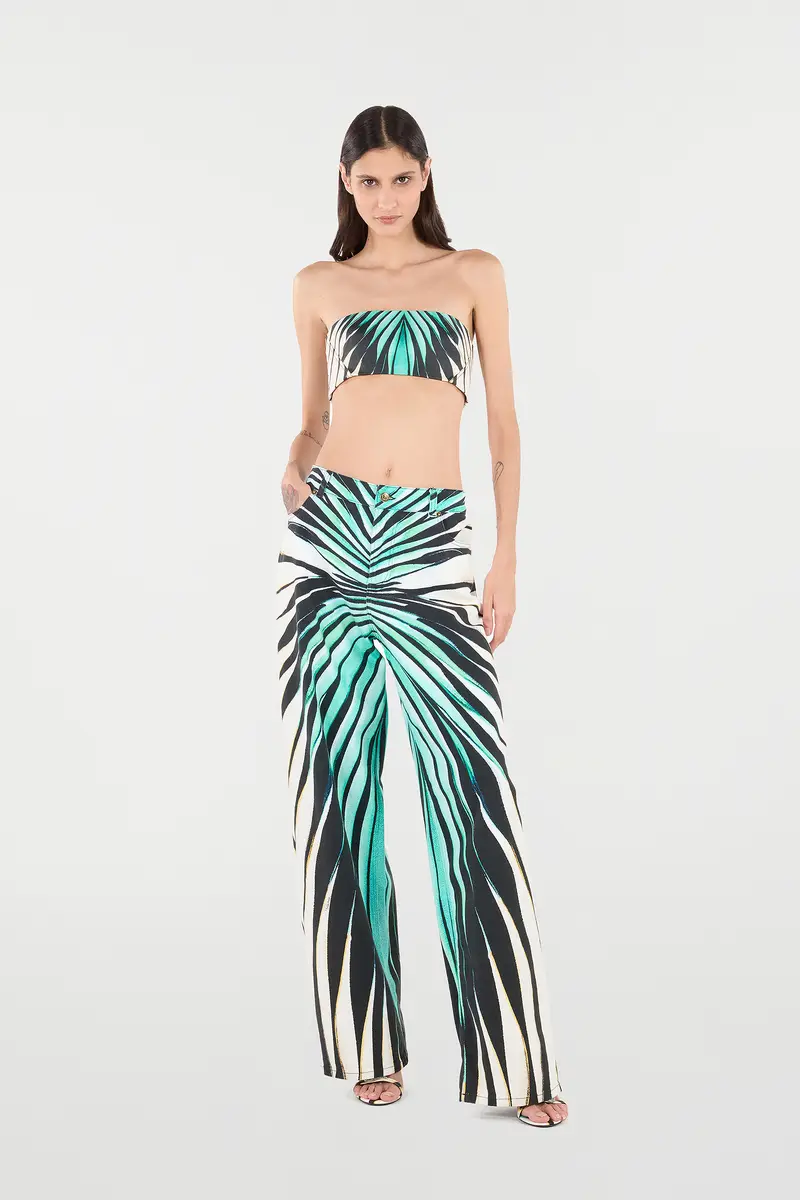 Roberto Cavalli Ray Of Sea Print Trousers | Thumbnail 7 Roberto Cavalli Ray Of Sea Print Trousers | Thumbnail 7