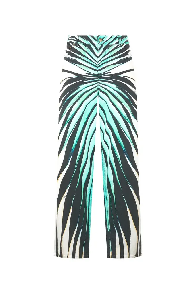 Ray Of Sea Print Trousers Ray Of Sea Print Trousers