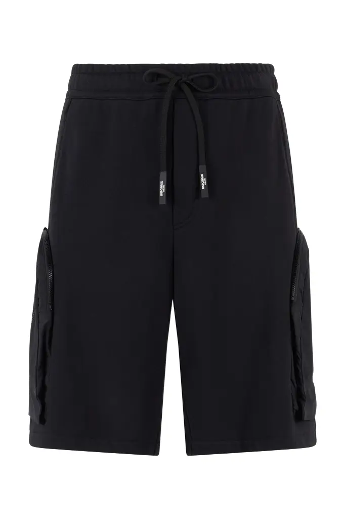 Roberto Cavalli Shorts With Maxi-Pockets And Logo | Image 1 Roberto Cavalli Shorts With Maxi-Pockets And Logo | Image 1