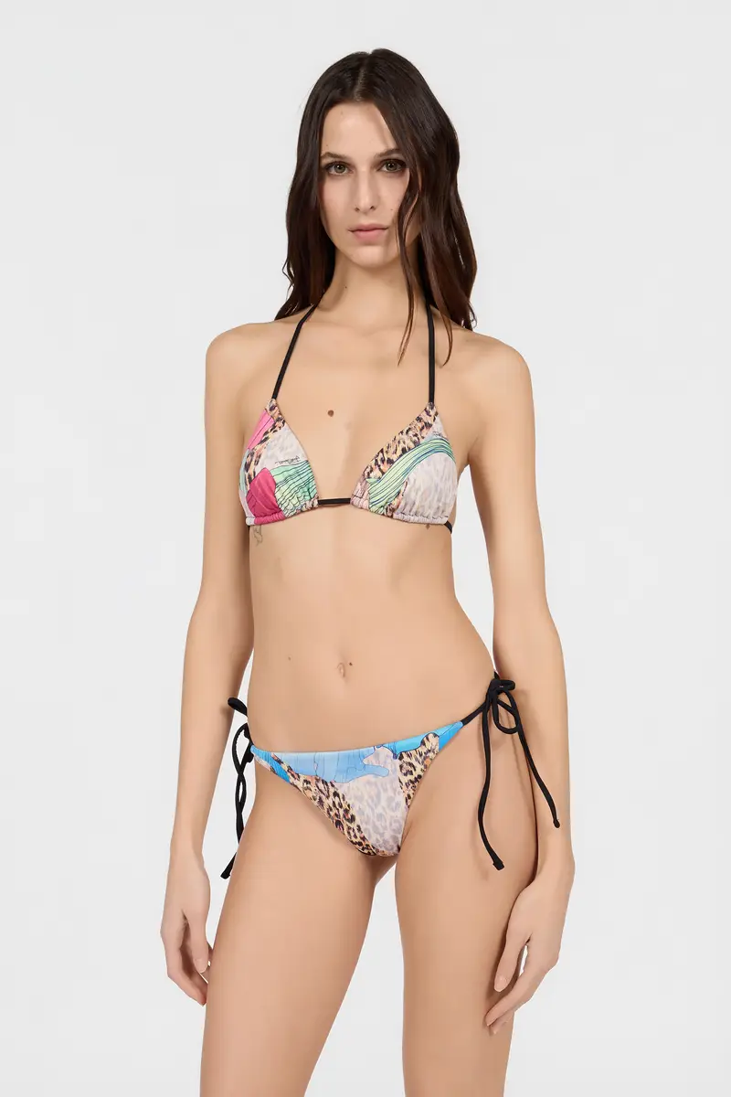 Roberto Cavalli Multicolor Flower Print Bikini | Thumbnail 2 Roberto Cavalli Multicolor Flower Print Bikini | Thumbnail 2