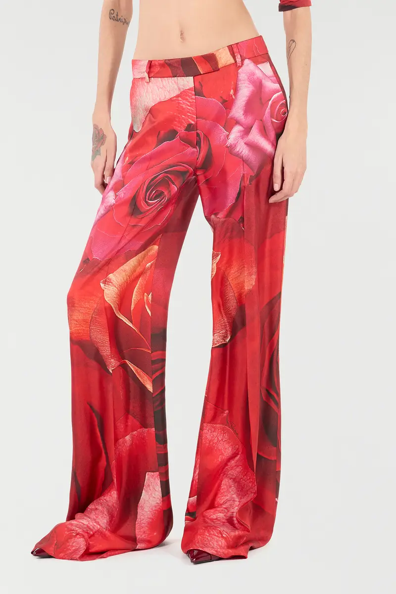 Roberto Cavalli Rose-Print Pants | Thumbnail 2
