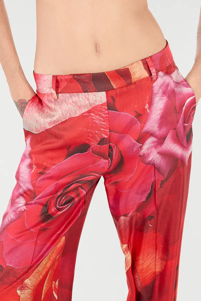 Roberto Cavalli Rose-Print Pants | Thumbnail 5