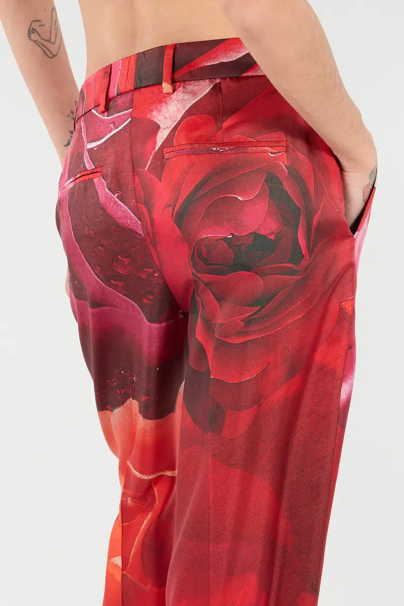 Roberto Cavalli Rose-Print Pants | Thumbnail 6