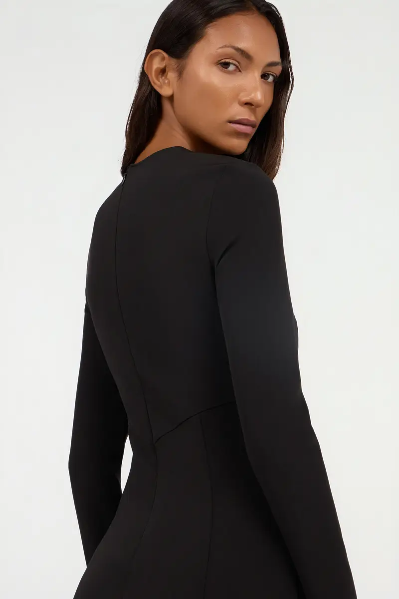 Roberto Cavalli Short dress with long sleeves and cut-out | Thumbnail 6 Roberto Cavalli Short dress with long sleeves and cut-out | Thumbnail 6