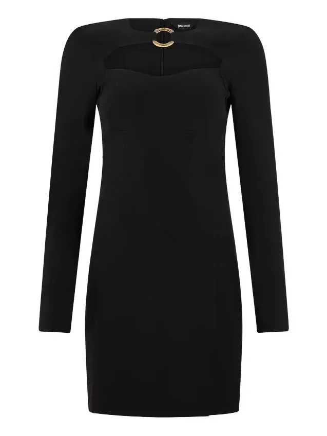 Short dress with long sleeves and cut-out Short dress with long sleeves and cut-out