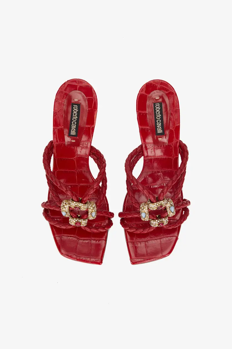 Roberto Cavalli Sandals With Jewel Details | Thumbnail 5