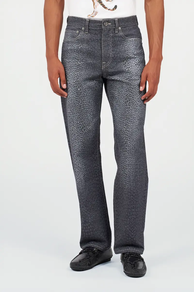 Roberto Cavalli Baby Jaguar Print Jeans | Thumbnail 2