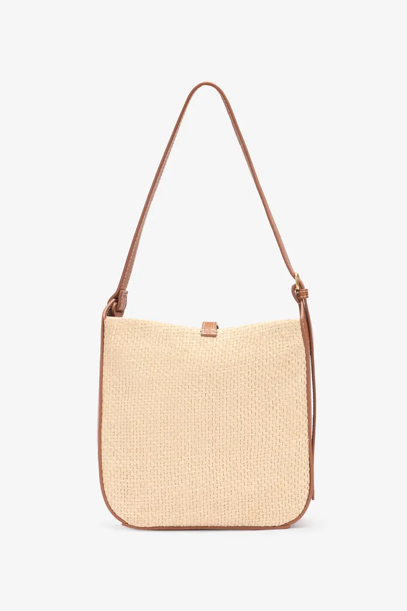 Roberto Cavalli Beige Woven Medium Shoulder Bag | Thumbnail 3 Roberto Cavalli Beige Woven Medium Shoulder Bag | Thumbnail 3