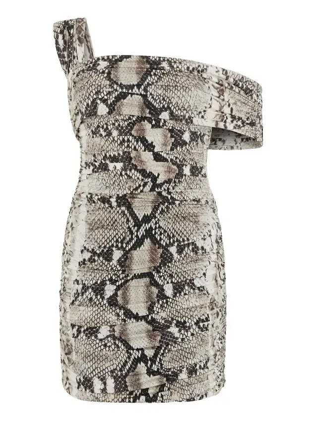 Mini Dress With Python Print Mini Dress With Python Print