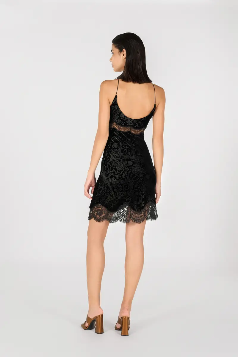 Roberto Cavalli Mini dress with lace | Thumbnail 3 Roberto Cavalli Mini dress with lace | Thumbnail 3