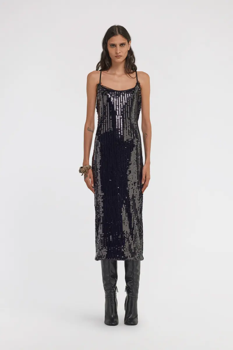 Roberto Cavalli Sequin Midi Dress | Thumbnail 2