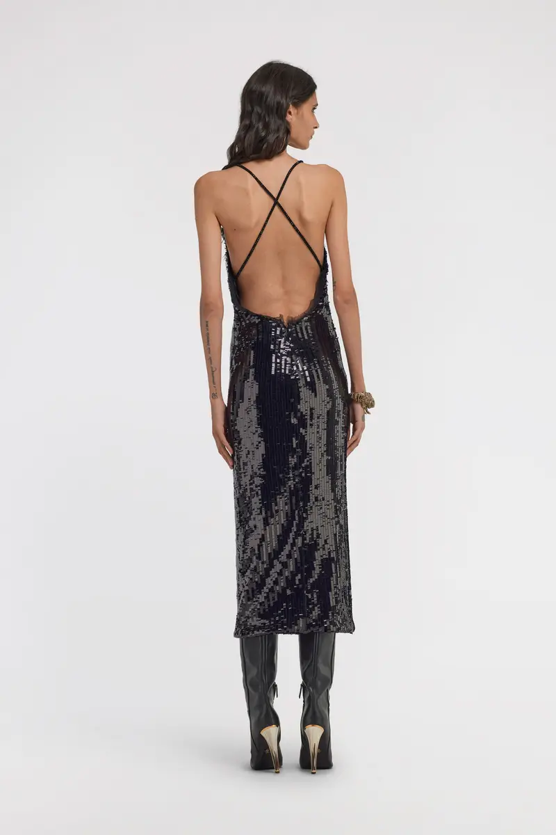 Roberto Cavalli Sequin Midi Dress | Thumbnail 3