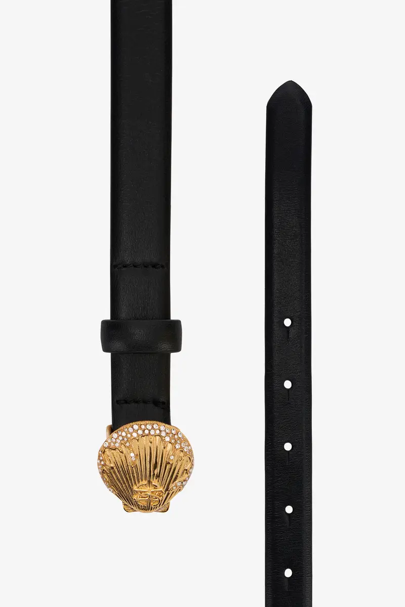 Roberto Cavalli Leather Belt with Shell Buckle | Thumbnail 2 Roberto Cavalli Leather Belt with Shell Buckle | Thumbnail 2
