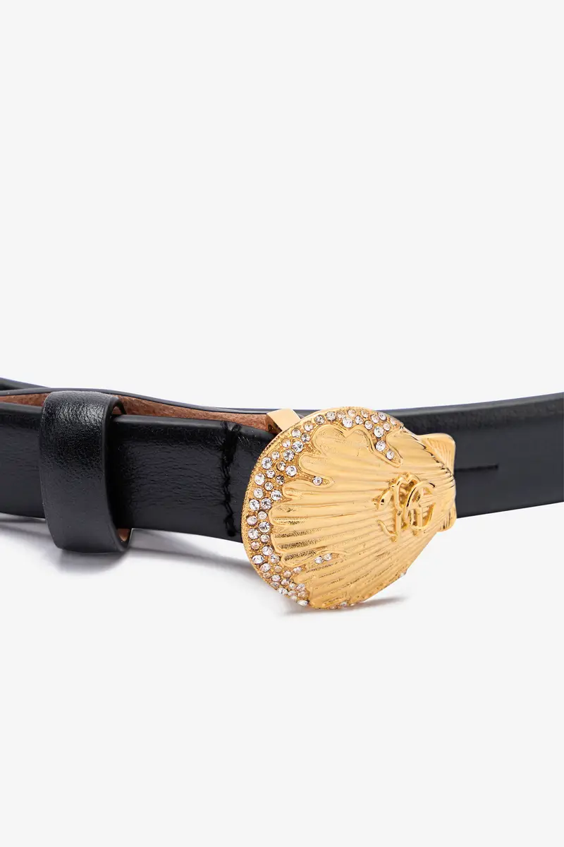 Roberto Cavalli Leather Belt with Shell Buckle | Thumbnail 4 Roberto Cavalli Leather Belt with Shell Buckle | Thumbnail 4