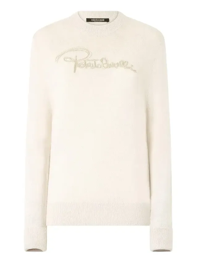 Sweater With Embroidered Logo