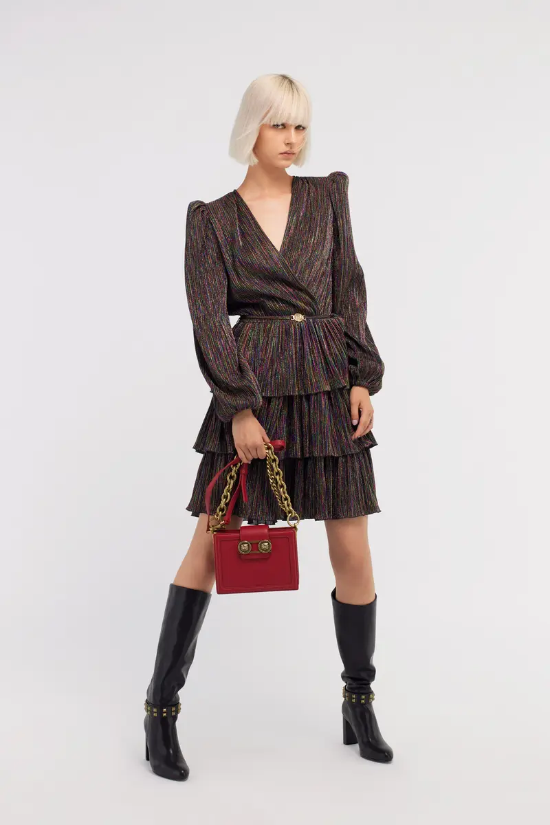 Roberto Cavalli Midi Dress with Flounces | Thumbnail 2