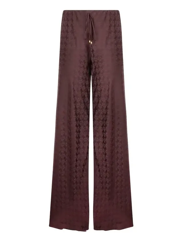 Loose Pants With Mirror Snake Monogram Loose Pants With Mirror Snake Monogram