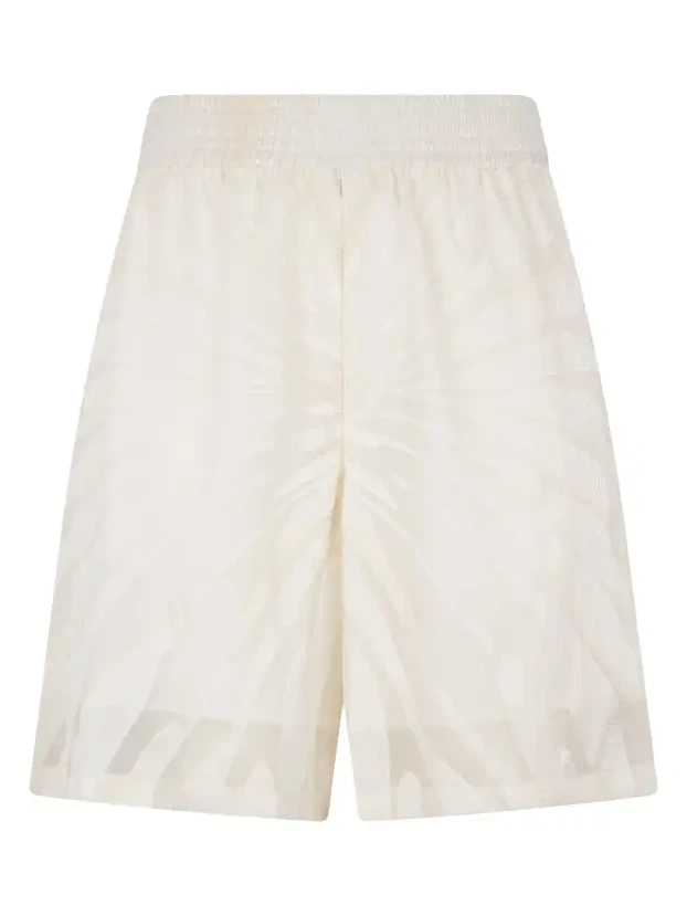 Bermuda Shorts With Ray Devoré Print Bermuda Shorts With Ray Devoré Print