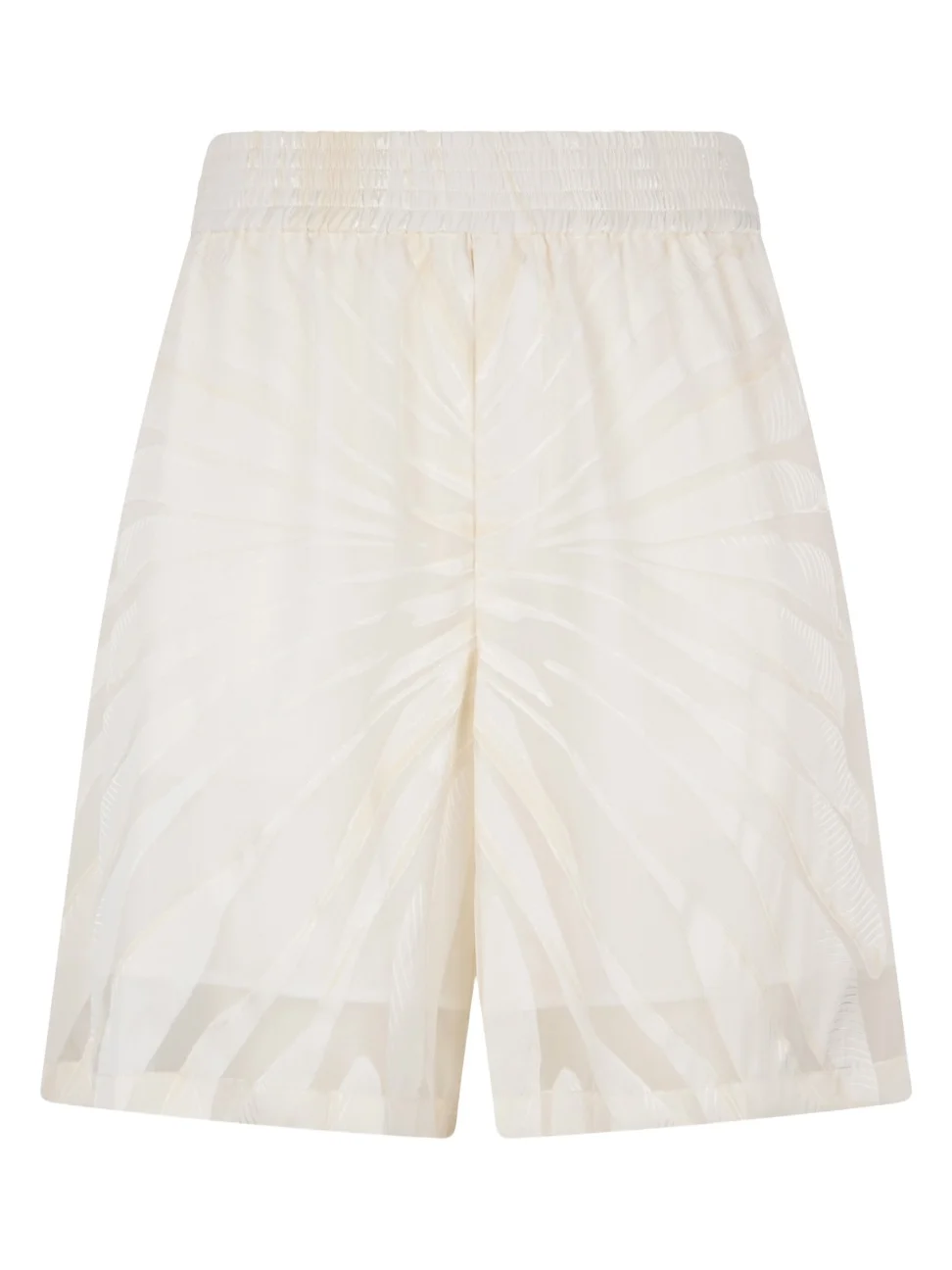 Bermuda Shorts With Ray Devoré Print