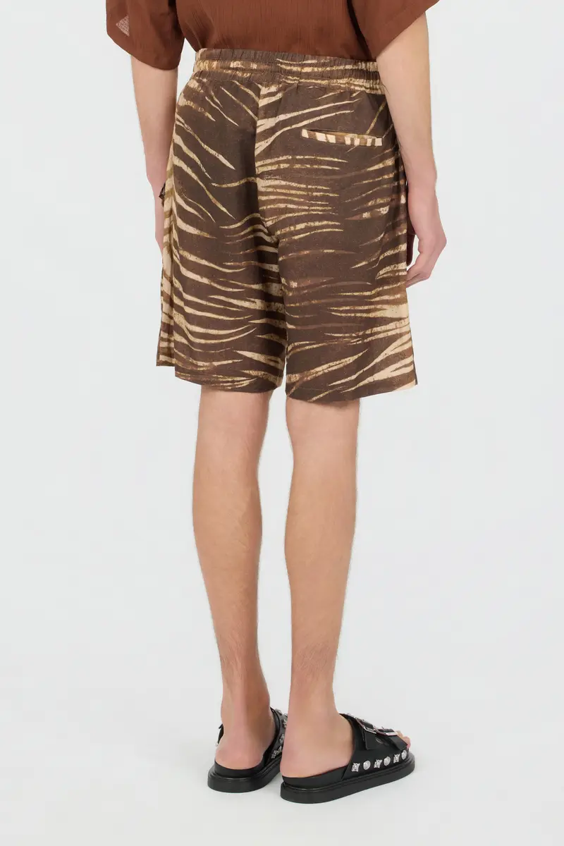 Roberto Cavalli Natural Barb Print Bermuda Shorts | Thumbnail 3 Roberto Cavalli Natural Barb Print Bermuda Shorts | Thumbnail 3
