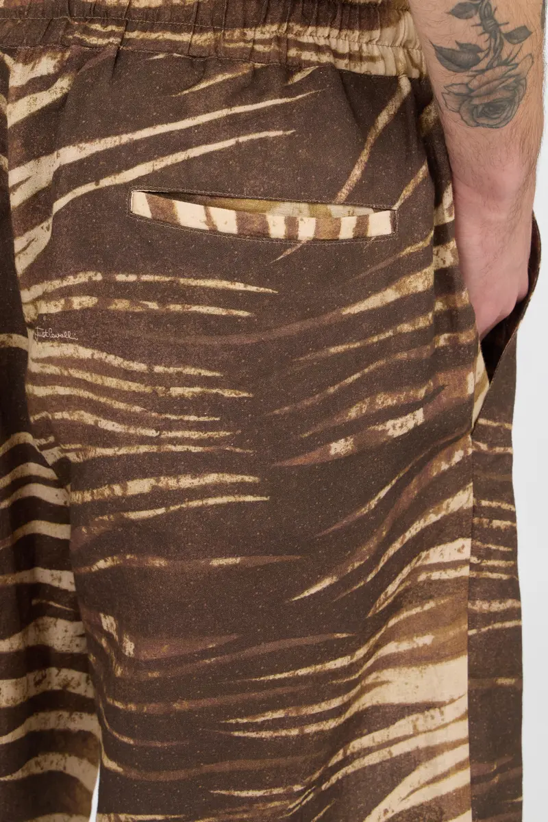 Roberto Cavalli Natural Barb Print Bermuda Shorts | Thumbnail 5 Roberto Cavalli Natural Barb Print Bermuda Shorts | Thumbnail 5