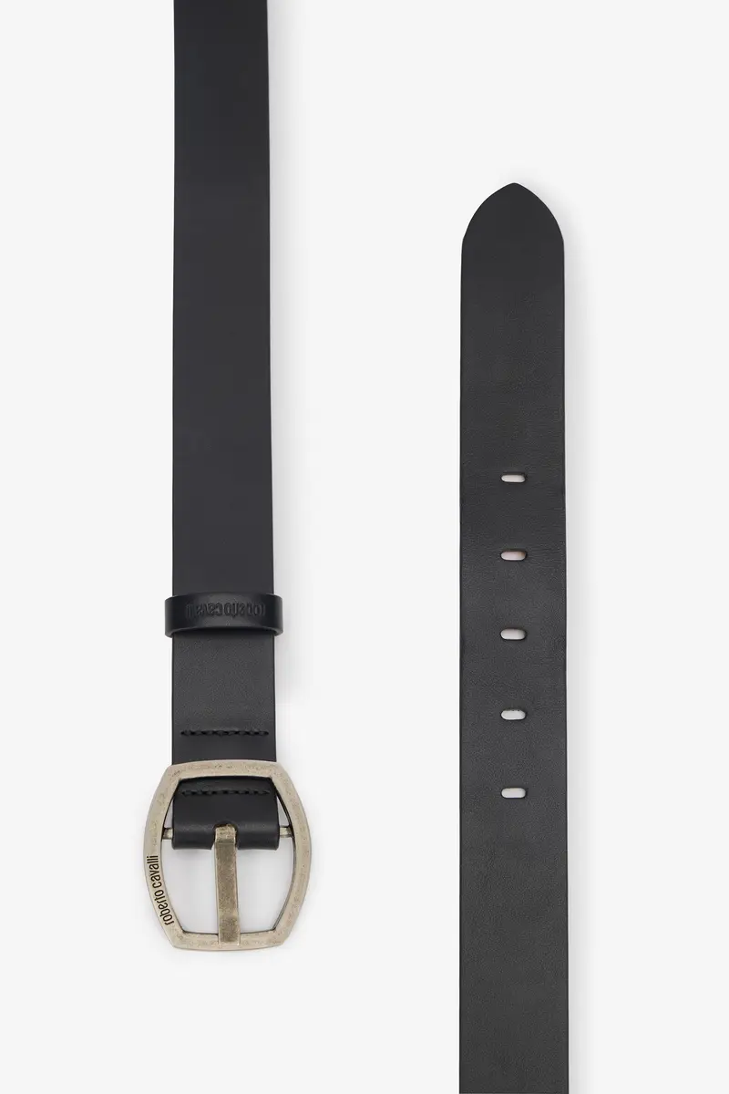 Roberto Cavalli Belt With Branded Geometric Buckle | Thumbnail 2